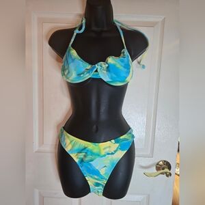VENUS Blue and Yellow Bikini Swimwear
